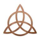 Trædeko Mahagoni - Triquetra med cirkel