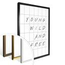 Póster con cuadrícula - Young wild and free