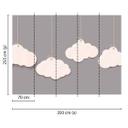 non-woven tapet Designwalls i grå og hvidt non-woven tapet Skyerne himmel 