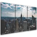 3 stykke lærredstryk, New York City Panorama
