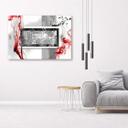 Canvasbillede, Abstrakt 3D rød