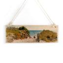 Houten Bordje - Way to the Beach