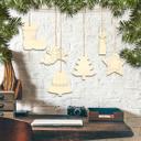 Set de decoración para árbol (6 piezas) con colgador