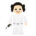 Muursticker Gomes - Princess Leia