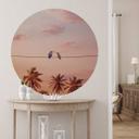 Sticker mural Loose - Colibris amoureux - Rond
