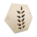 Hexagone - Bois Fredriksson - Feuilles marbrées