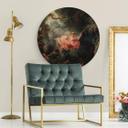 Cuadro de madera Fragonard - El columpio - Redondo