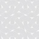 Papel pintado no tejido de estilo art déco blanco plateado - papel pintado gráfico con motivo de líneas