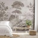 Fotobehang met tuinlandschap in beige - Ms Tiff