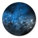 Tableau sur verre Espace - Rond