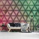 Geometrisk pink sort - tapet Designwalls 2 - 2,55 x 3,5 m