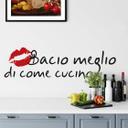Sticker mural Bacio meglio... (2 couleurs)