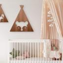 Decoración en madera caoba - Tipi - Oso