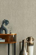 non-woven tapet med korkflet-look beige, gråt tekstil-look
