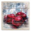 Cuadro de madera Schmucker - Cerezas - 40x41,5 cm