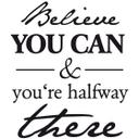 Wallsticker -  Believe you can...