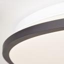 LED-Deckenleuchte Iva, schwarz, ⌀ 49 cm, Deckenlampe mit LED