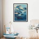 Póster Marrón - Ballenas