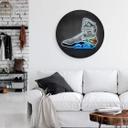 Tableau sur alu-Dibond rond Mielu - Future Sneaker