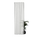 Gardine halbtransparent - Schlaufenschal mit Liniendesign - Vorhang weiß