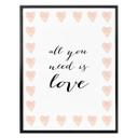 Póster de Confetti & Cream - All you need is love (Todo lo que necesitas es amor)