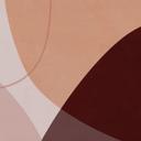 Fotomural Formas abstractas en cálidos tonos tierra - Böhmer
