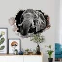 Wallsticker 3D-sticker Meermann - Afrikansk elefant