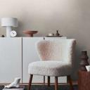 Papel pintado de muestra abstracto en blanco crema - Papel pintado no tejido moderno de textura fina