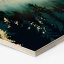 Hexagone - Bois SpaceFrog Designs - Forêt brumeuse