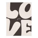 Póster tipográfico Love you Retro Letters
