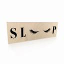 Houten Bordje - Sleep