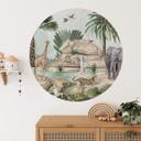Vinilo decorativo Kikki Belle - Jungle paradise - Round