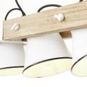 Pendelleuchte Maria, beige, 115 x 95 cm, Holz Pendelleuchte