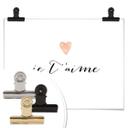 Póster Confetti & Cream - Je t'aime