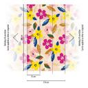 Papel pintado floral beige colorido - Papel pintado tejido-no tejido Floral Livingwalls - mate y lis