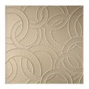 Póster de tela Anillos abstractos beige - Grande - Cuadrado