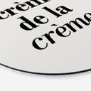 Vægcirkel Crème de la crème – print på aluminium (Alu-Dibond)