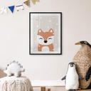 Póster zorro de nieve - Póster infantil - Orara Studio