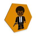 Hexagon - Alu-Dibond Gomes - Pulp Fiction - Jules Winnfield