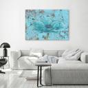 Canvasbillede, Retro havblomst