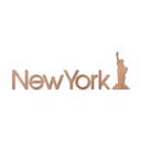 Arte en madera de caoba - letras de Nueva York con la Estatua de la Libertad