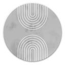 Tableau sur alu-Dibond 1X Studio - Arcs en glace - Rond