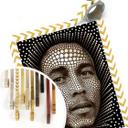 Póster Ben Heine - Circlismo: Bob Marley