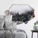 3D Wallsticker tåget skov