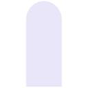 Wall Sticker Rund bue smal pastel lilla