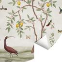 Fototapet - Rundt Sir Edward - Lemon Tree Chinoiserie - vliesetapet/selvklæbende non-woven tapet