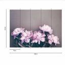 PinkPeony tapet i grå lilla - non-woven tapet Designwalls 2 - 2,55 x 3,5 m