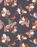 Fototapet blomster, blade blomstret natur, moderne i antracit