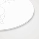 Akrylbillede, vinduesbillede til ophængning - Line Art - Elskende holder i hånd - Lizde - Rund