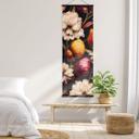 Póster de tela Flores - cálices en ocre y rosa - Panorama - Treechild